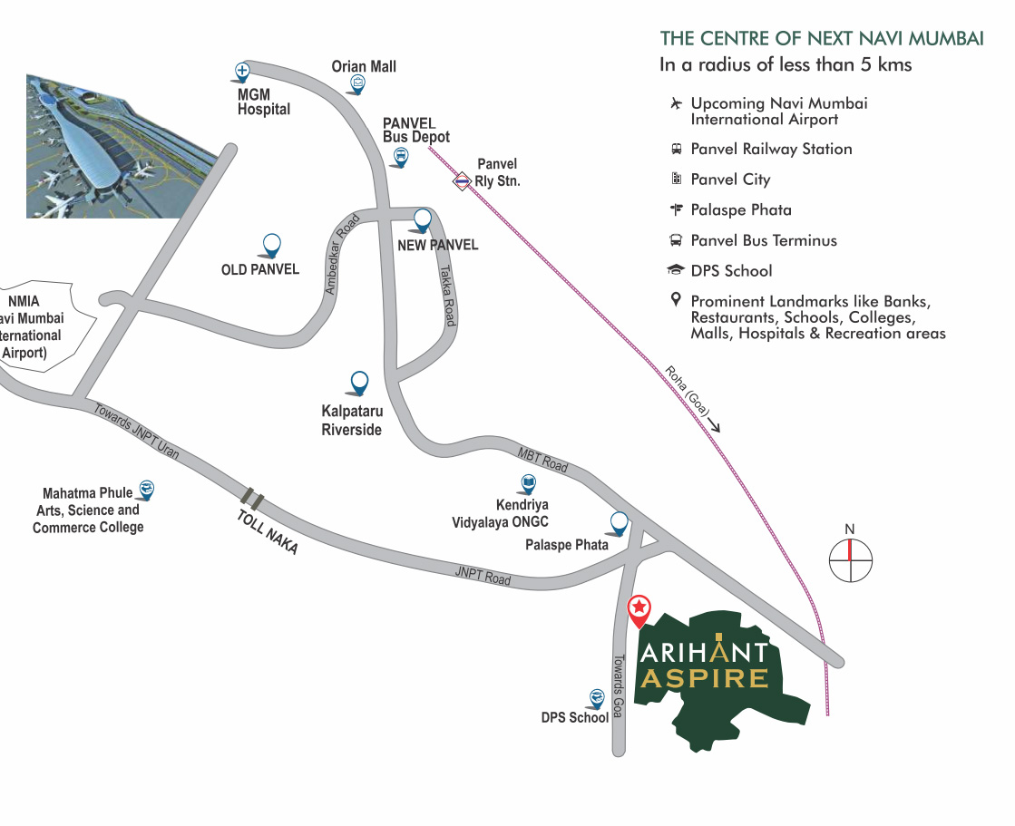 Arihant Aspire Panvel Location Map